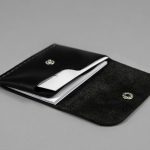 business card case with separator