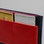 compact leather passport wallet