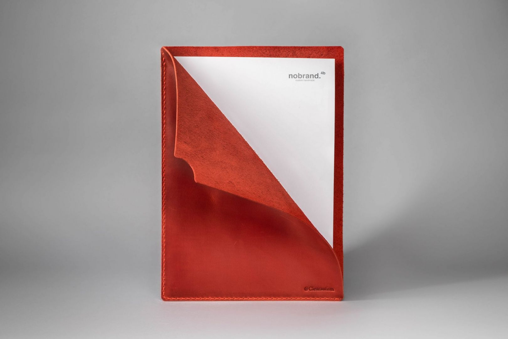 red document sleeve