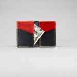 mens red leather wallet