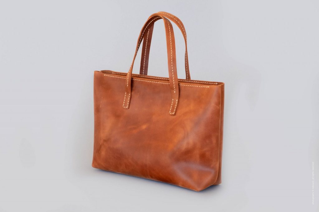 Handmade Leather Zipper Tote Customize Yours