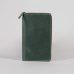 leather passport holder with zipper