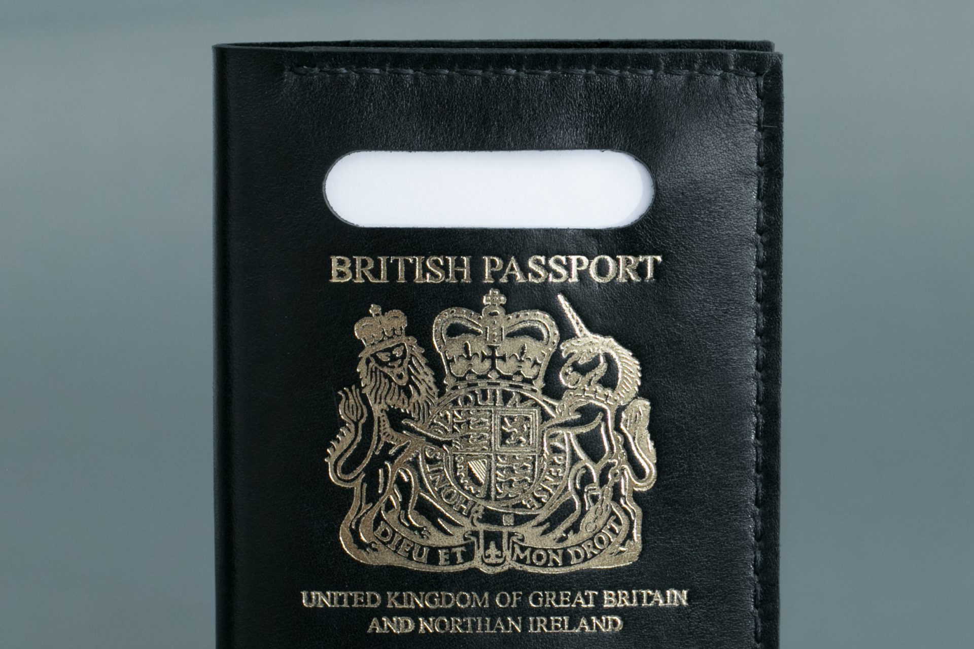 Black old style British Passport - get yours made today
